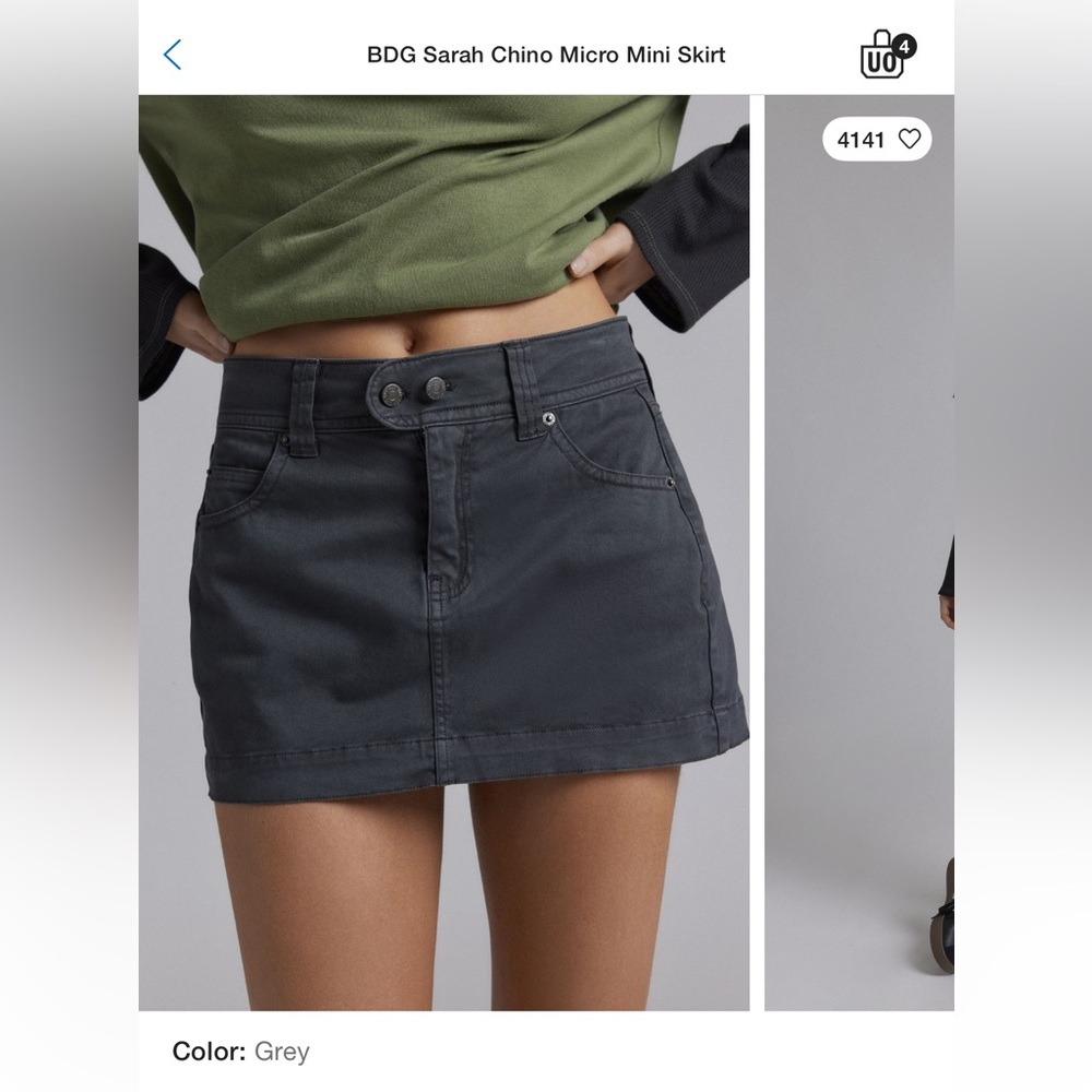 BDG Dark Gray Women's Skirt